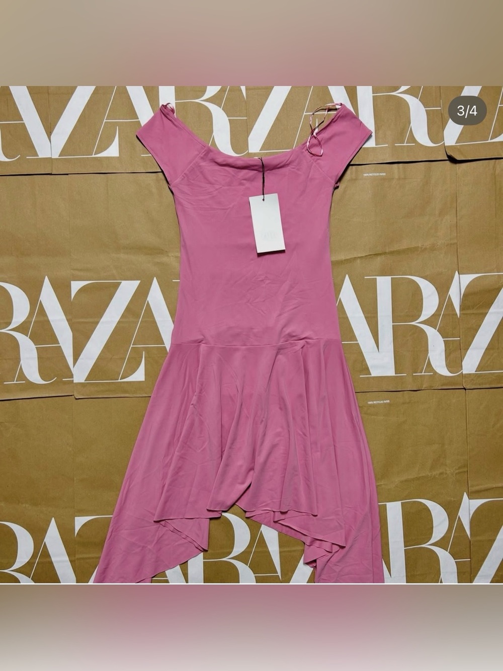 Zara High Low Pink Dress - Picture 4 of 4